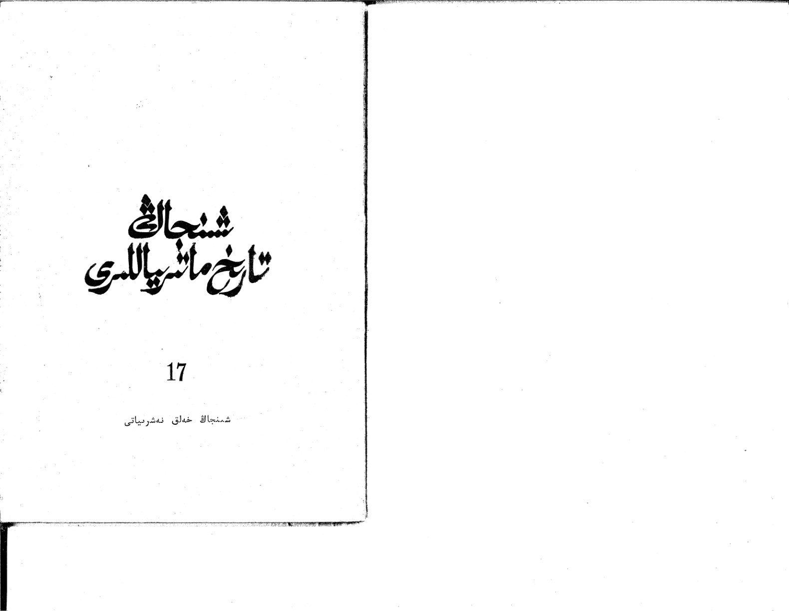 شىنجاڭ تارىخ ماتېرىياللىرى