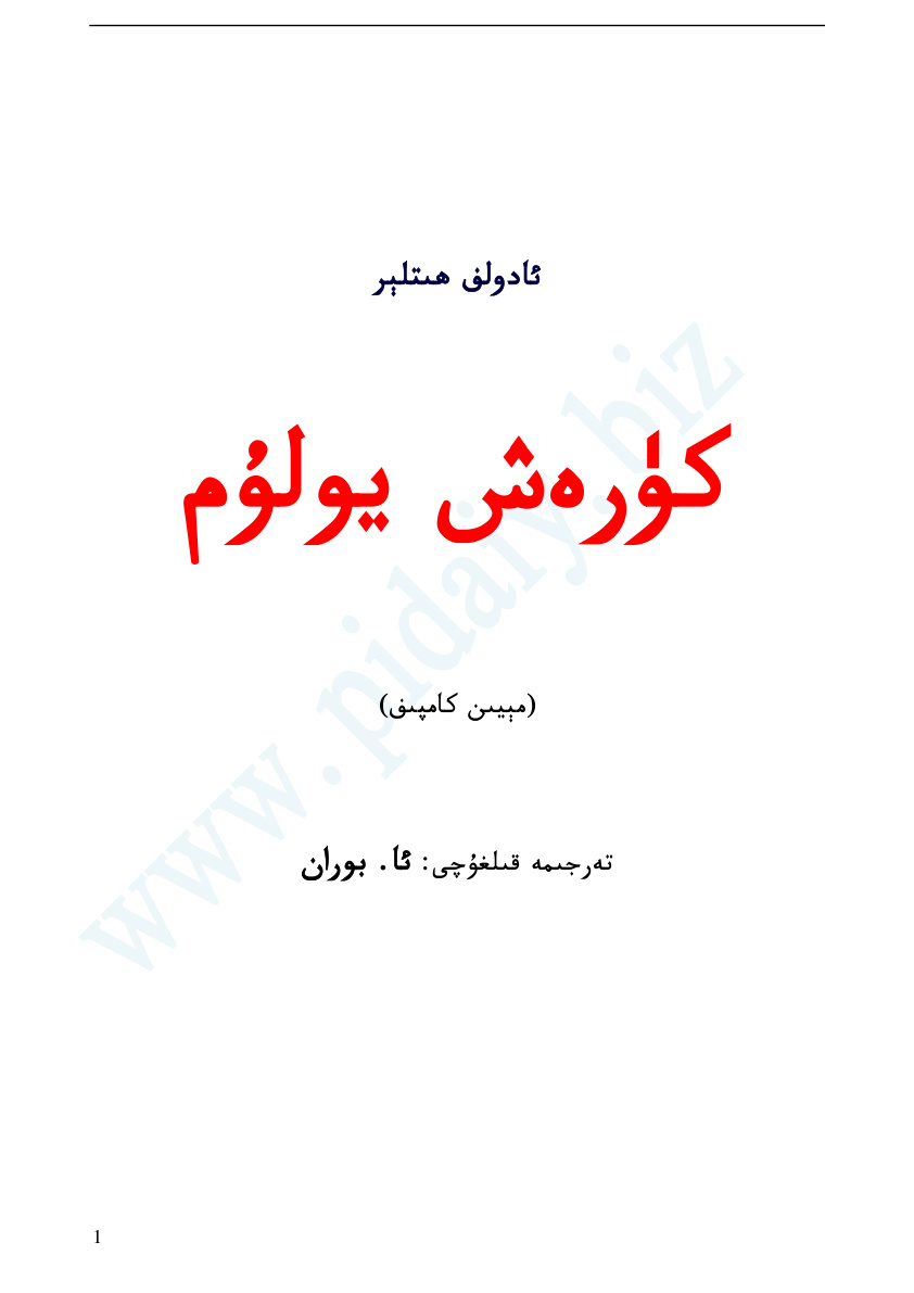 كۈرەش يولۇم